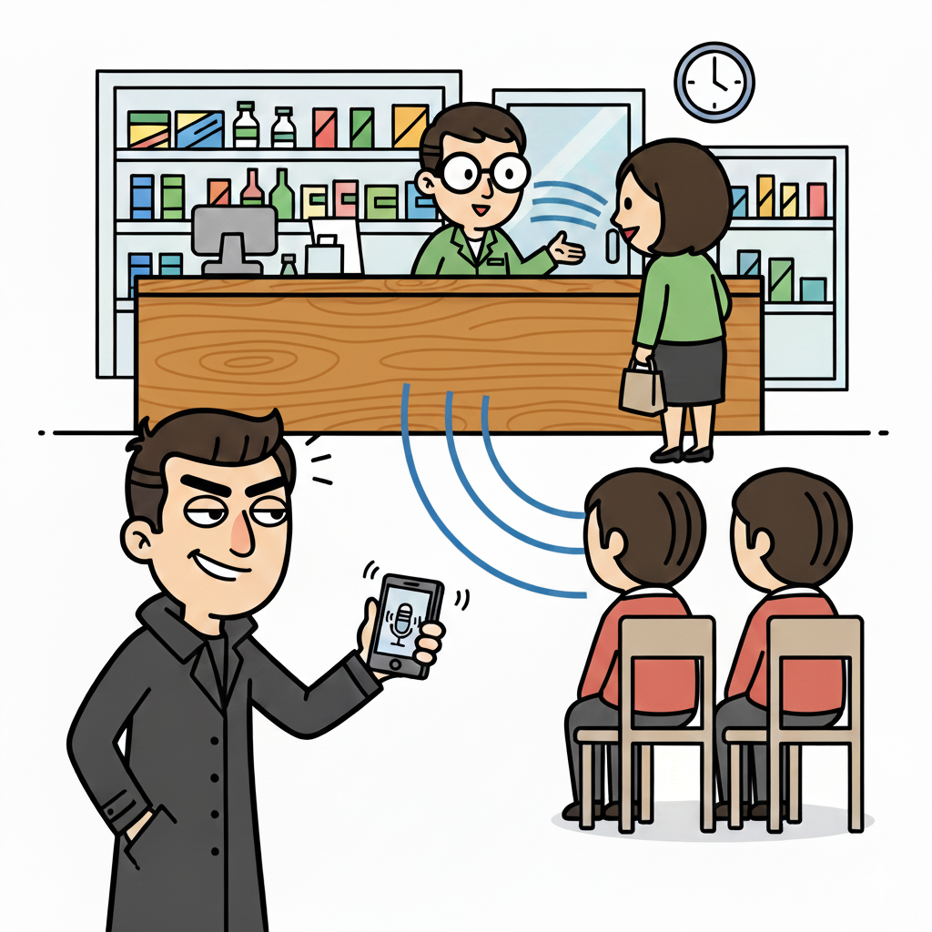 盗聴シナリオの概念図