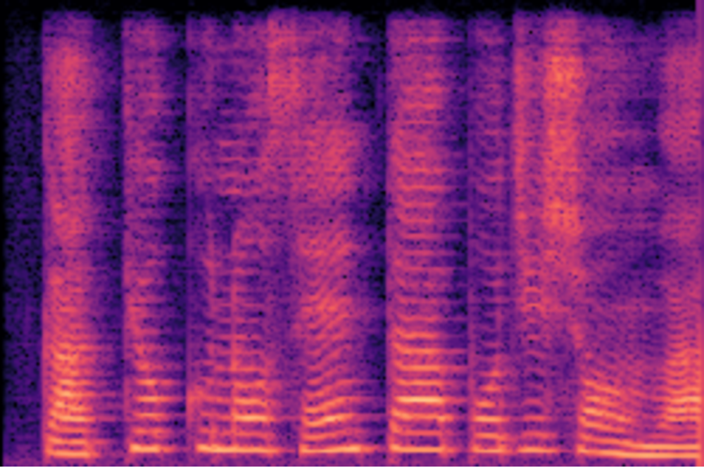 単一信号のスペクトログラム